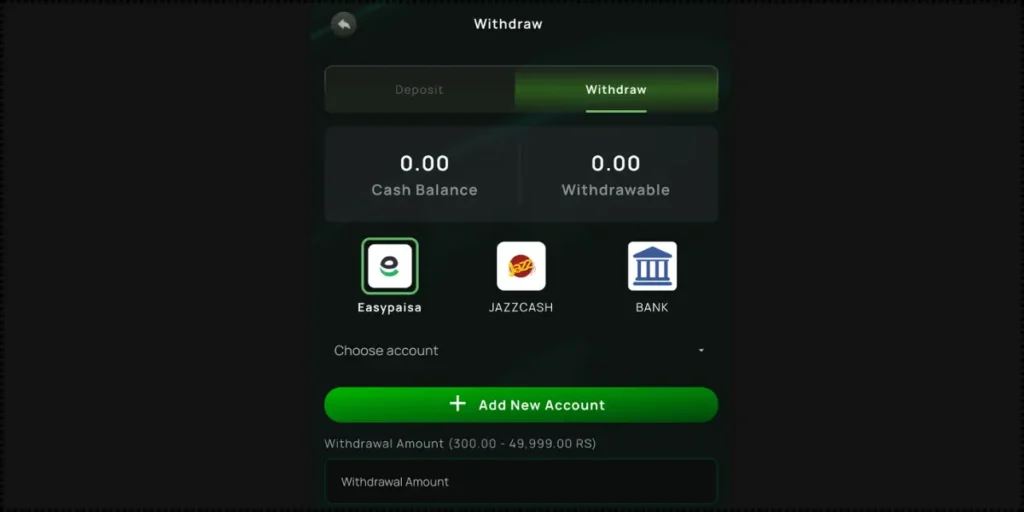 B9 Game Withdraw Money