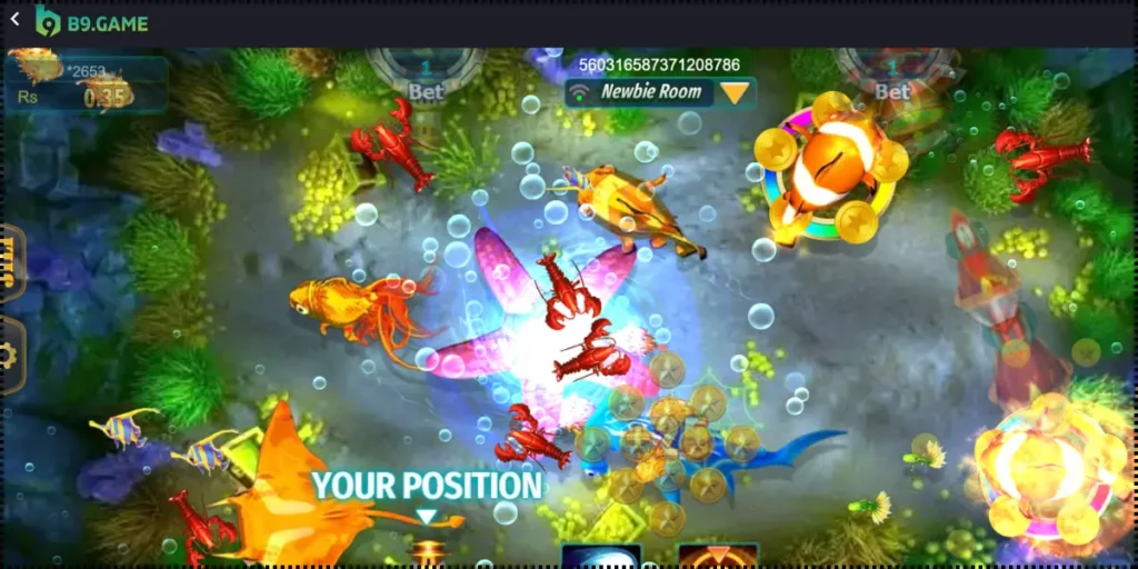 Fishing games in B9 Game app