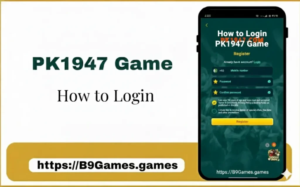 Login PK1947 Game?
