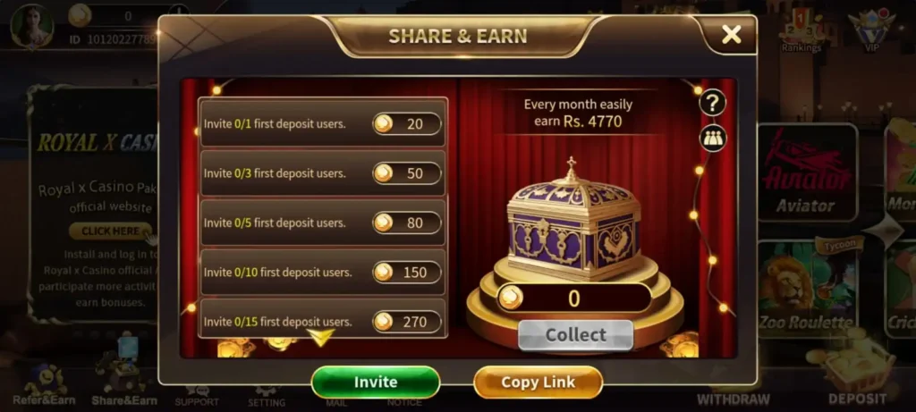 Royal x casino Game free for android