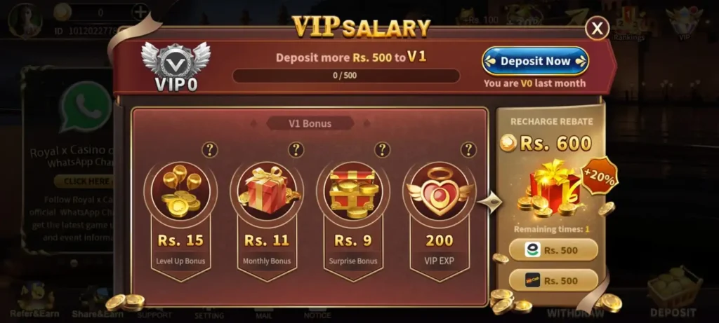 Royal x casino Game Download