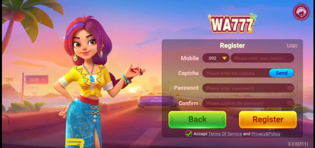 Wa777 Game login online