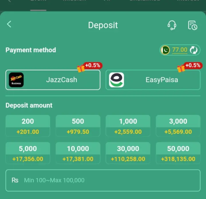 ZT777 Game Deposit & Withdrawal money