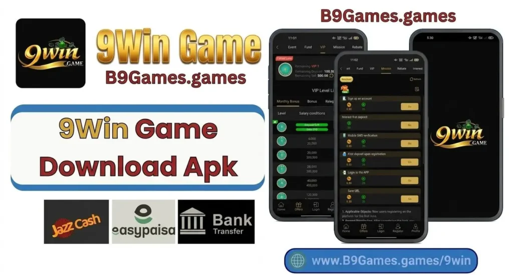 9Win Game download Apk new earnings gaming app 