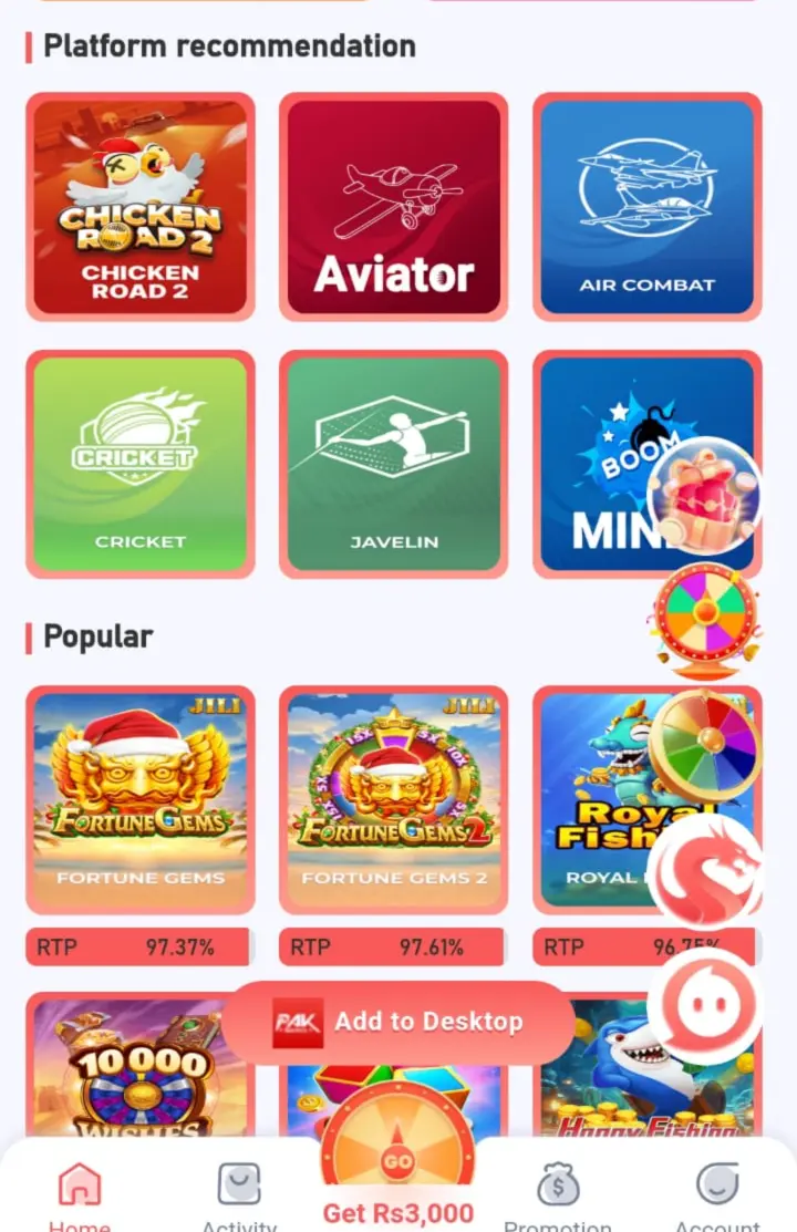 Pak win Game Download Apk Latest Earning Game