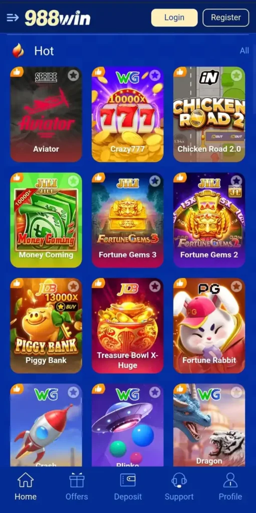 988 win Game Download Apk