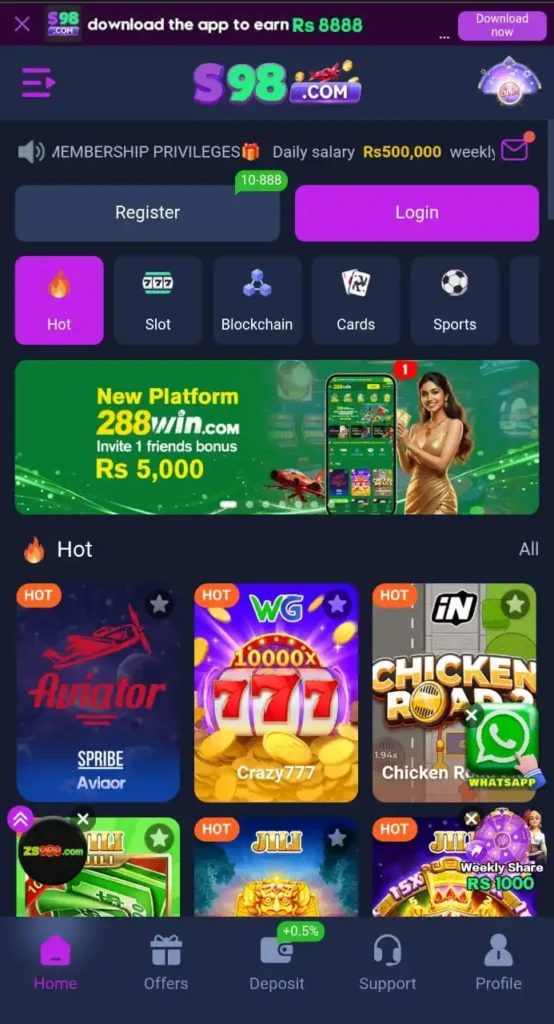 S98 Game Download Apk