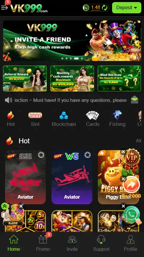Vk999 game app